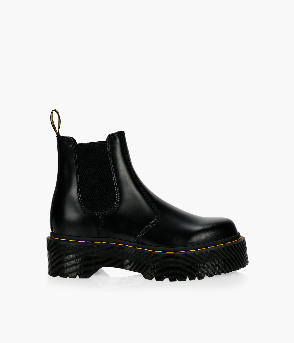 DR. MARTENS 2976 QUAD PLATFORM CHELSEA BOOTS - Black Patent Leather ...