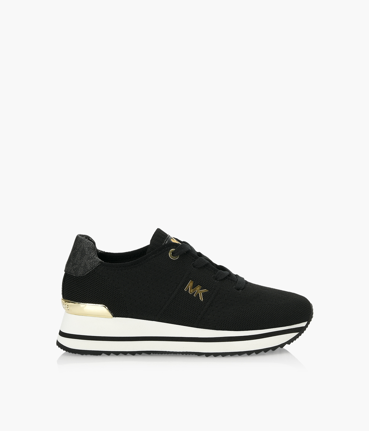 MICHAEL MICHAEL KORS MONIQUE KNIT TRAINER - Black Fabric | Browns Shoes