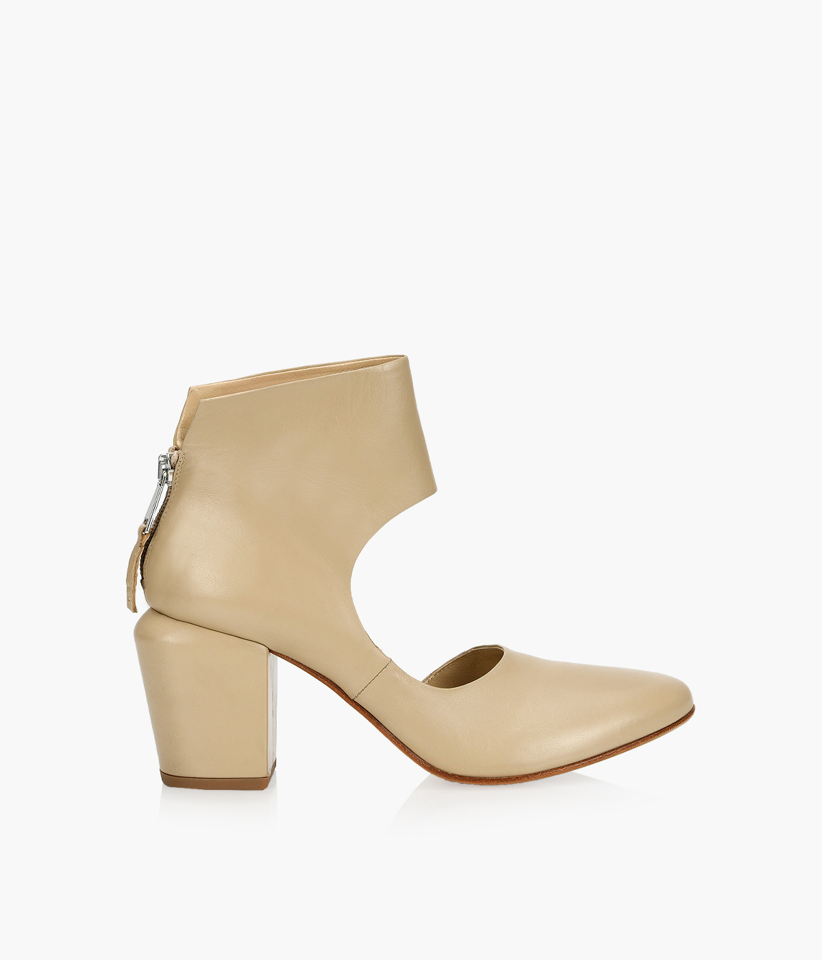 ELENA IACHI 0634025 Beige Leather Browns Shoes