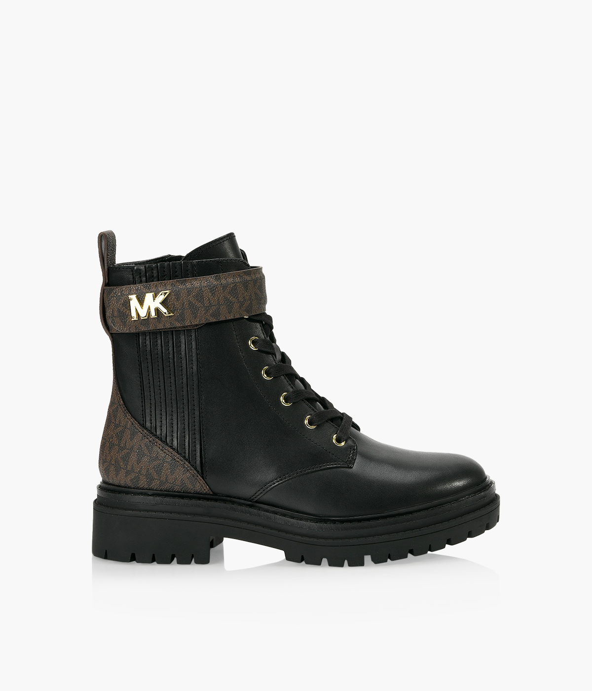 MICHAEL MICHAEL KORS STARK BOOTIE - Black & Colour Leather + Synthetic ...